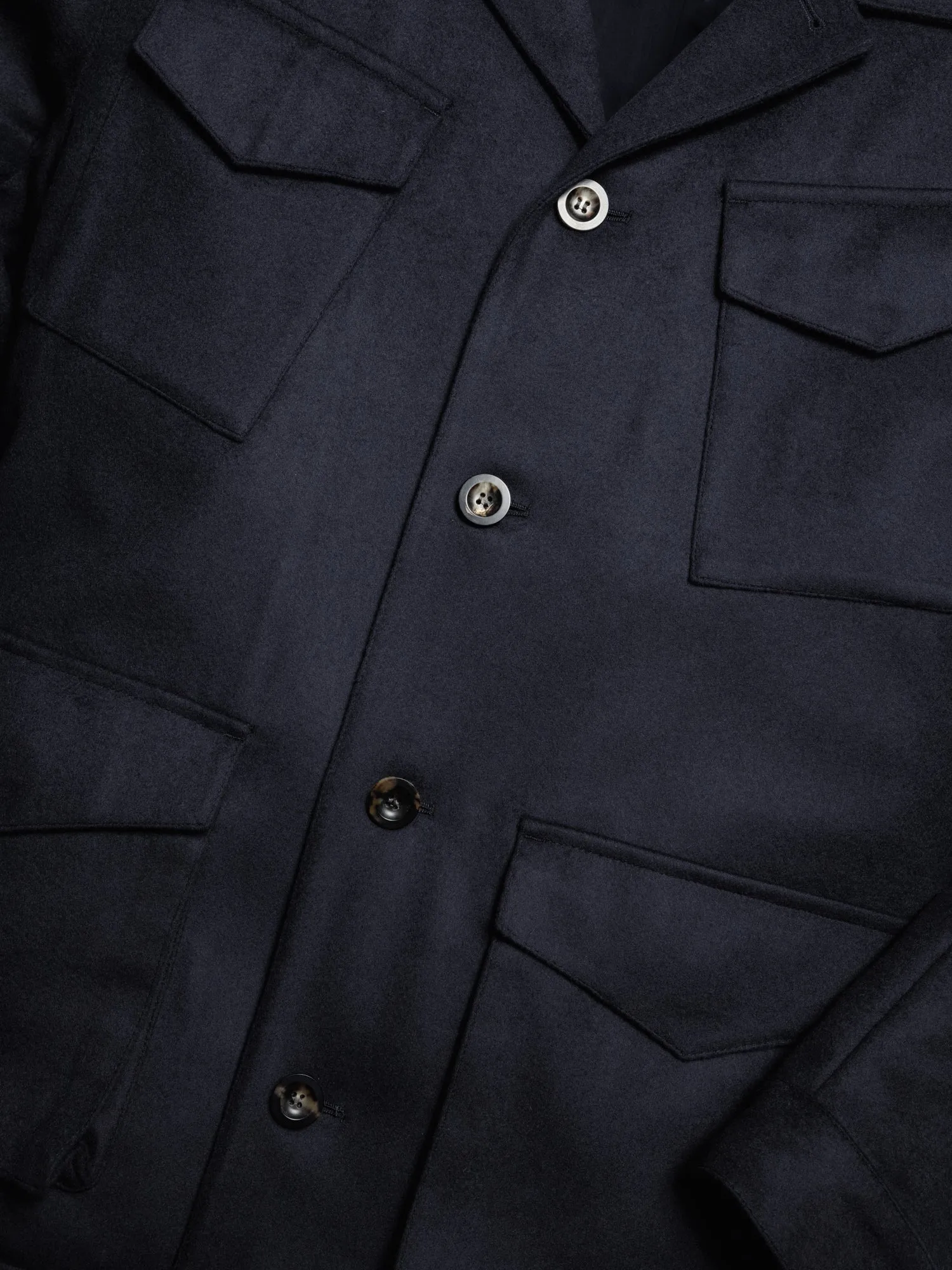 The Doeskin Revere Field Jacket - Navy