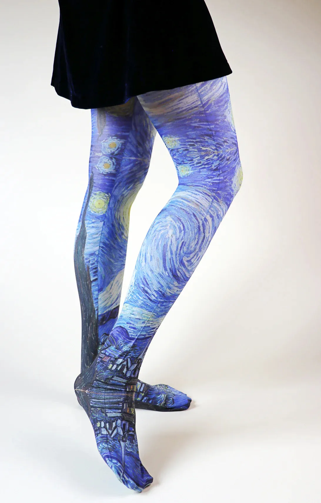 The Starry Night By Van Gogh Printed Art Tights