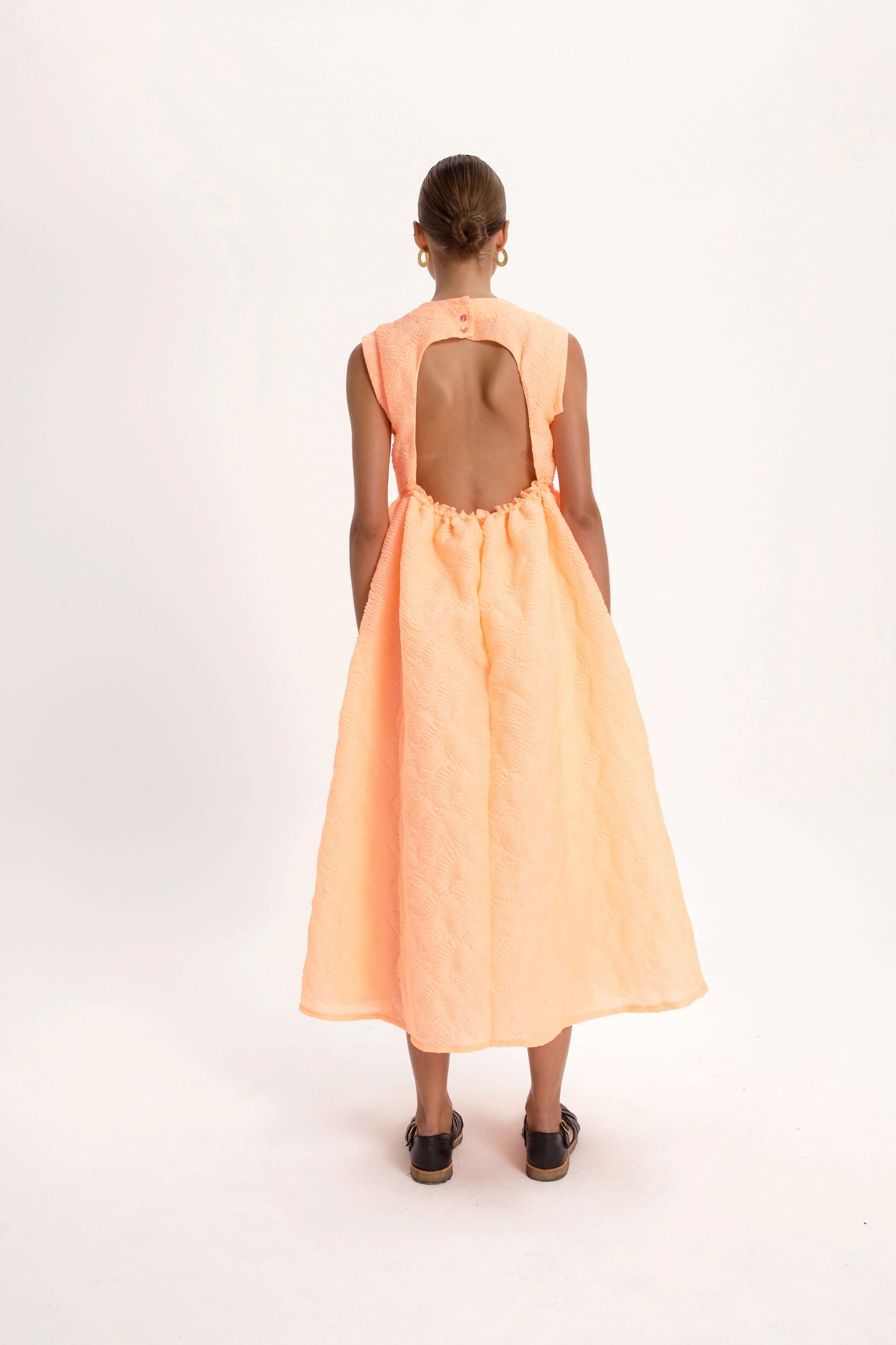 Thelma Dress in Urchin Roe Canvas