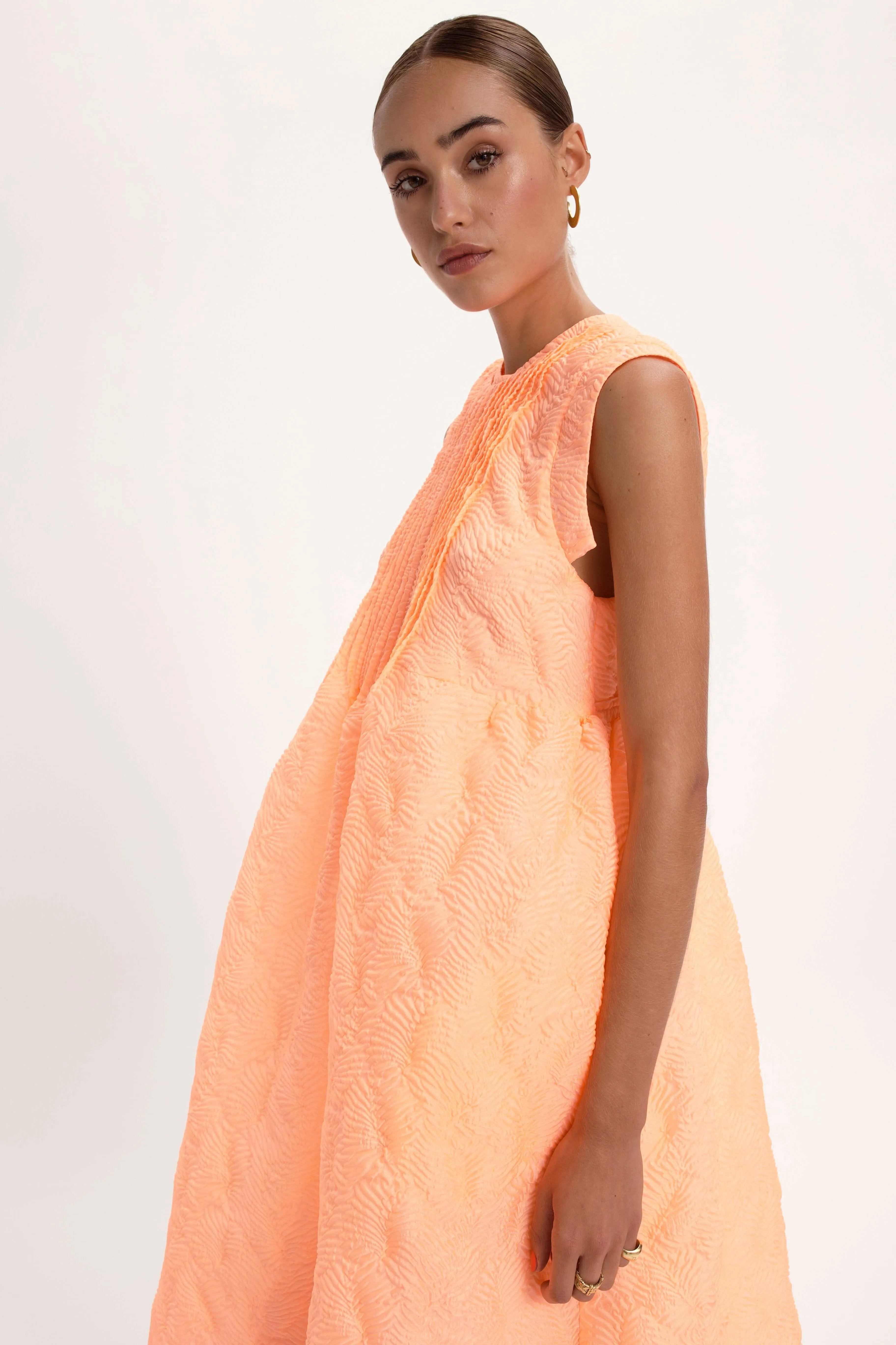 Thelma Dress in Urchin Roe Canvas