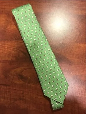 Vineyard Vines: Men's Silk Neck Tie with Order of St John Insignia (Lime)