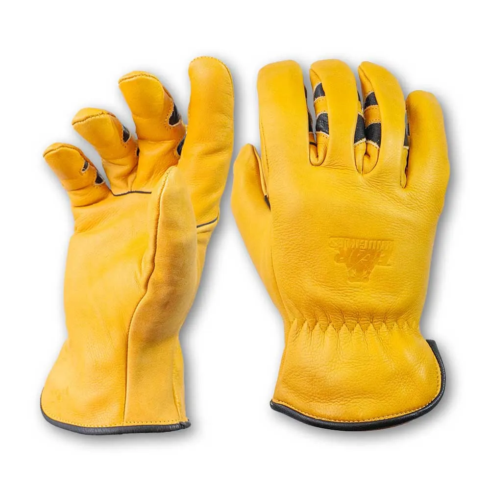 Water Resistant Leather Cowhide Driver Gloves - D357