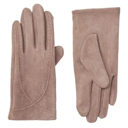 Women's Shortie Stretch Microsuede Water Repellent and Touchscreen Gloves