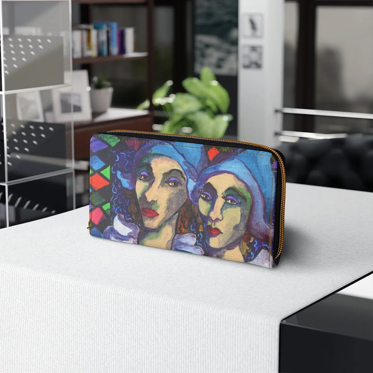 Zipper Wallet - Pierrot and Columbina